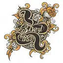 make a cursive text saying exactly "BPD best pùssy disorder"  tattoo design idea