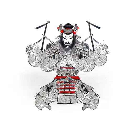Samurai tattoo design idea