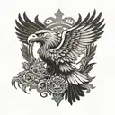 albanian eagle tattoo tattoo design idea