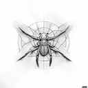 Black Widow Marvel tattoo design idea