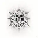 pastor alemán tattoo design idea