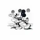 mickey mouse tattoo design idea