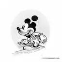 mickey mouse tattoo design idea