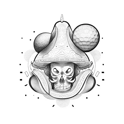 tacos de golfe com bola tattoo design idea