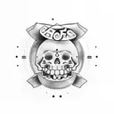 tacos de golfe com bola tattoo design idea