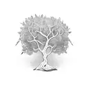 olive tree tattoo design idea