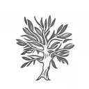 olive tree tattoo design idea