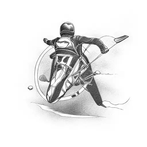 skydiving, drumming, sport motorcycle tattoo design idea