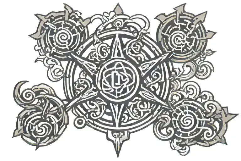 dopamine symbol made tattoo design idea