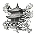 chinese charm tattoo design idea