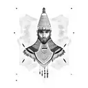 amazigh man tattoo design idea