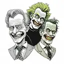 BART SIMPSON, george costanza, HEATH LEDGER JOKER tattoo design idea