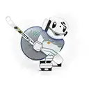 rubber duck plying hockey  tattoo design idea