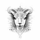 schizophrenic lamb tattoo design idea