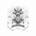 cyber sigilism  tattoo design idea