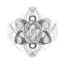 A tattoo design that combines elements of medicine and music tattoo design idea