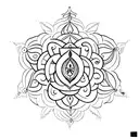 Shiv Mantra with Trishool tattoo design idea