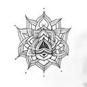 Shiv Mantra with Trishool tattoo design idea