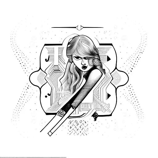 Taylor Swift's  meaning  of "my tears ricochet" tattoo design idea