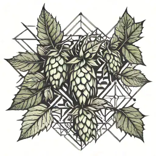 hops, darts themed tattoo tattoo design idea