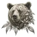 BEAR HEAD SAGE 3 EYES tattoo design idea