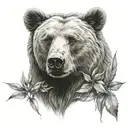 BEAR HEAD SAGE 3 EYES tattoo design idea