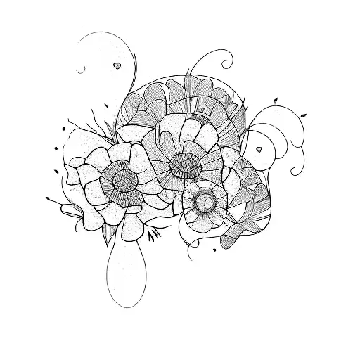 flores tattoo design idea