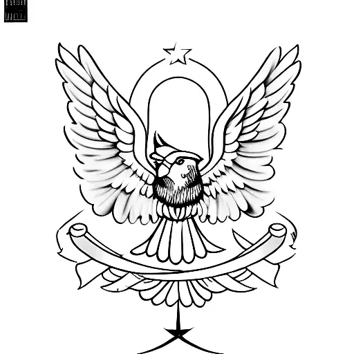 simple stoic cardinal virtues discipline Justice wisdom courage symbols cross x tattoo design idea