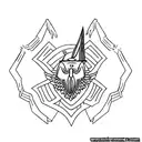 minimalist stoic cardinal virtues discipline Justice wisdom courage symbols cross x tattoo design idea