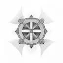 Eastern Orthodox Cross tattoo design idea