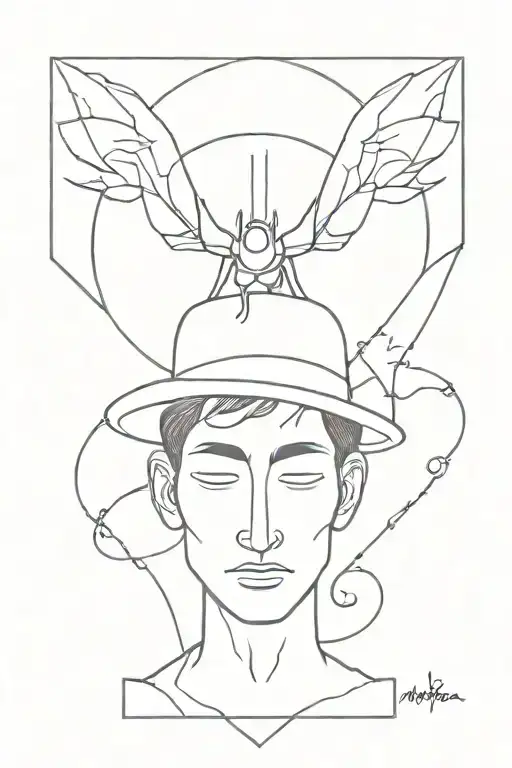Tattoo inspired by the character nakata from "Kafka on the shore"  tattoo design idea