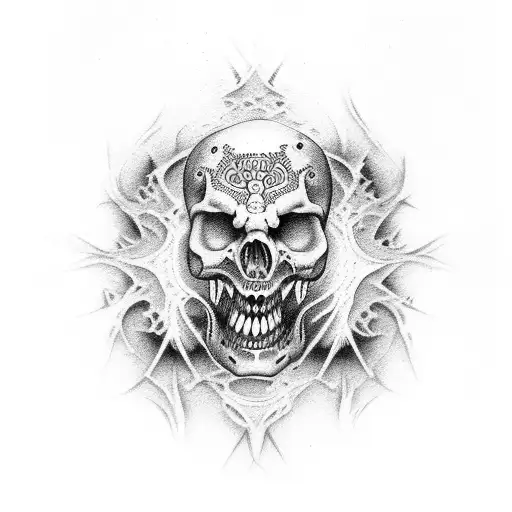 number 13 scary tattoo design idea