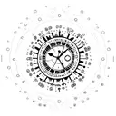 sand timer tattoo design idea