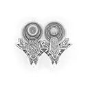 sisters matching tattoo design idea