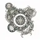 dante's inferno 9 circles tattoo design idea