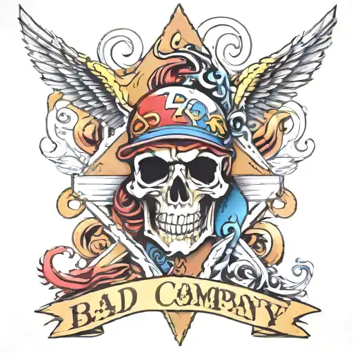 bad company tattoo design idea