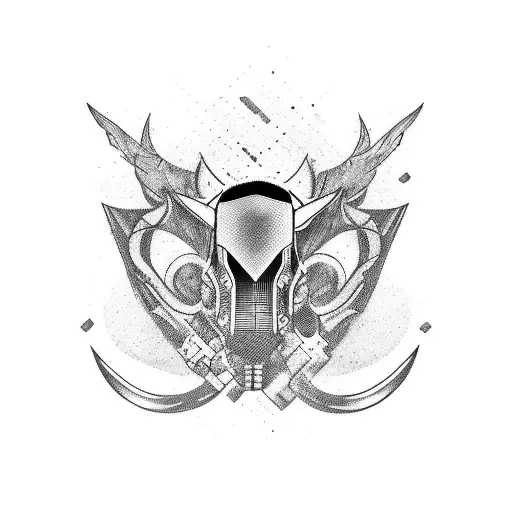 motorcycle and hog tattoo design idea
