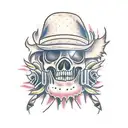 bikers and hog tattoo design idea