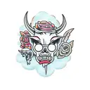 bikers and hog tattoo design idea