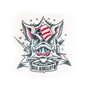 bikers and hog tattoo design idea