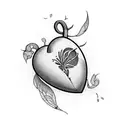 Crying Heart tattoo design idea