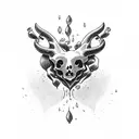 Crying Heart tattoo design idea