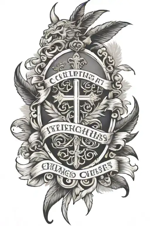 Philippines 4:13 I can do all things through Christ who strengthens tattoo design idea