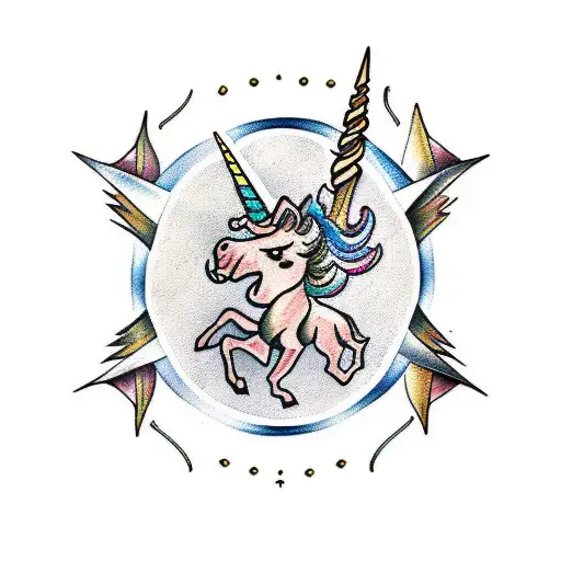 leo, unicorn, scorpion, Sagittarius, gemini, family tree tattoo design idea