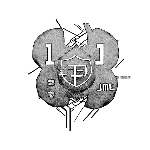 incorporate the names Rm Suga Jin Jimin J-Hope V Jungkook around the words BTS tattoo design idea