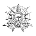 fighter jets tattoo design idea