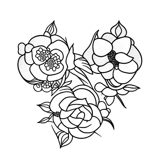 Nolite te bastardes carborundorum with dogwood flowers tattoo design idea