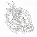 consistent and hardwork tattoo design idea