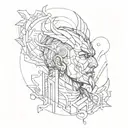 consistent and hardwork tattoo design idea