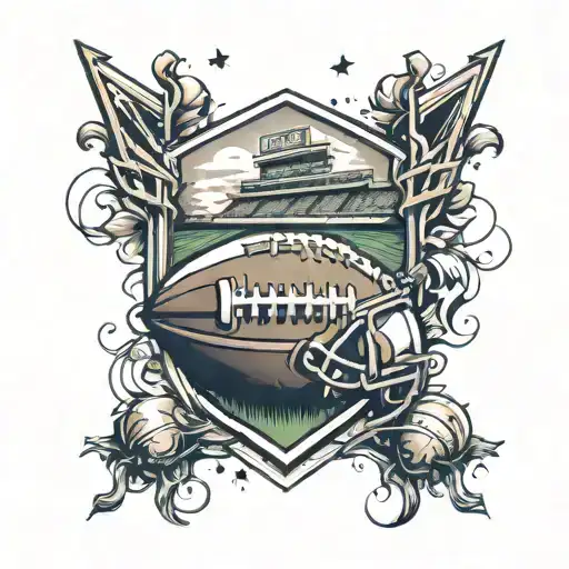football field tattoo design idea